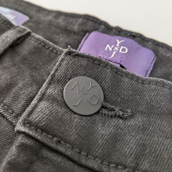 NYDJ Clarissa Skinny Ankle Denim, Black, 2 - Picture 8 of 12